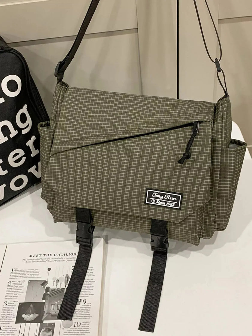 Plaid Buckle Flap Crossbody Bag  Style Ratio