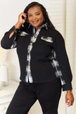 Mandy Plaid Collared Dropped Shacket  Style Ratio