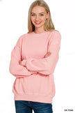 Zenana Pigment Dye Fleece Oversized Sweatshirt  Style Ratio