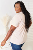 Simply Love Be Kind Graphic Cuffed Short Sleeve Shirt  Style Ratio