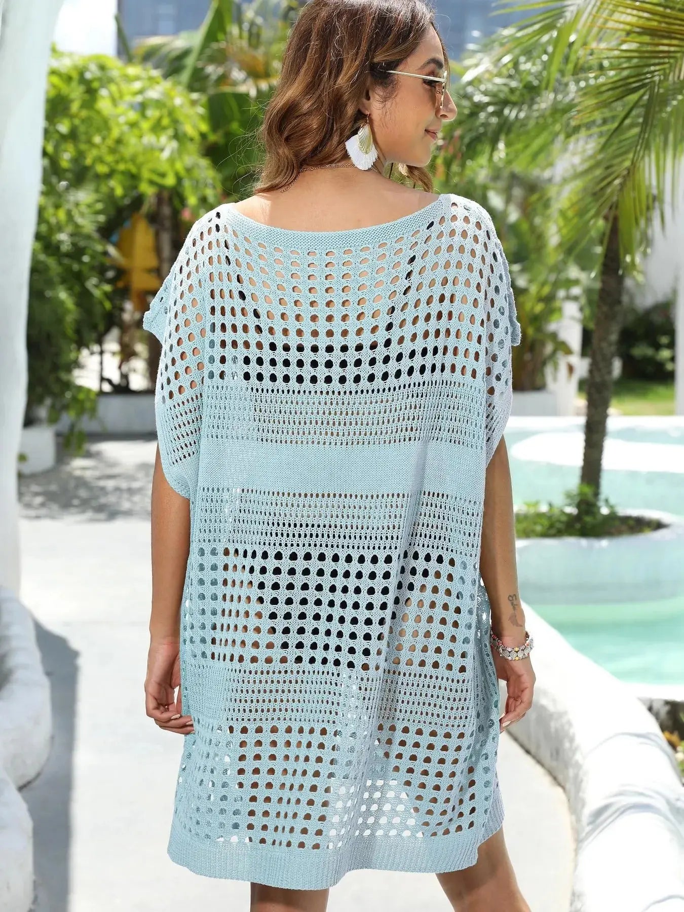 Crochet Knit Beach Cover Up  Style Ratio