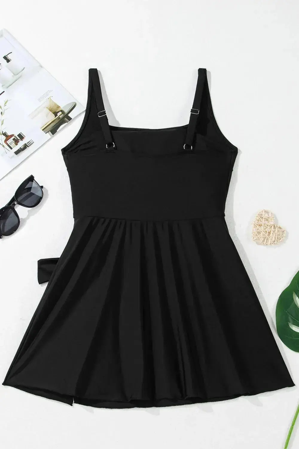 Square Neck A-line One Piece Swim Dress  Style Ratio