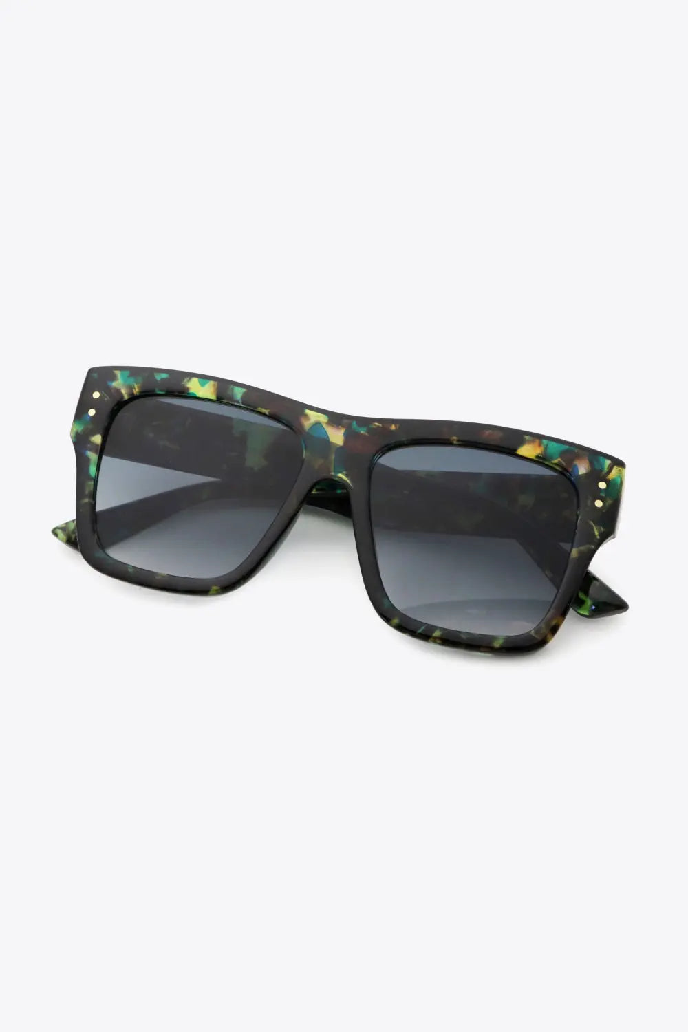 UV400 Patterned Polycarbonate Square Sunglasses  Style Ratio