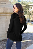 Basic Bae Full Size Round Neck Long Sleeve Shirt  Style Ratio