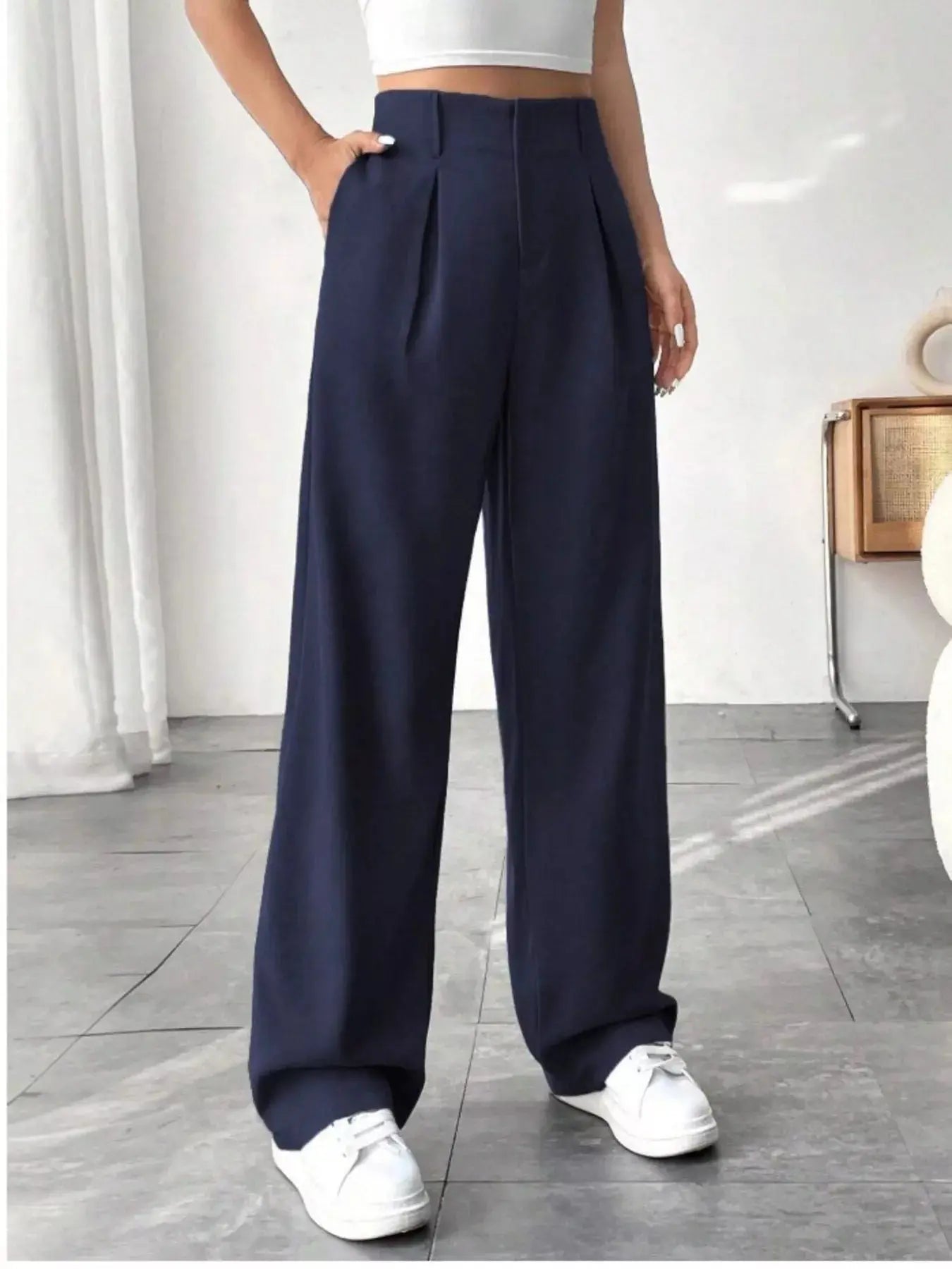 Wide Leg Pleated Pants  Style Ratio