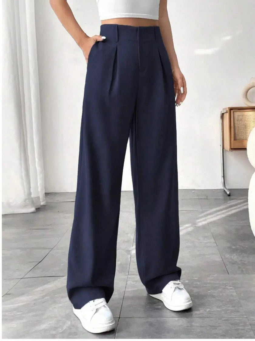 Wide Leg Pleated Pants  Style Ratio