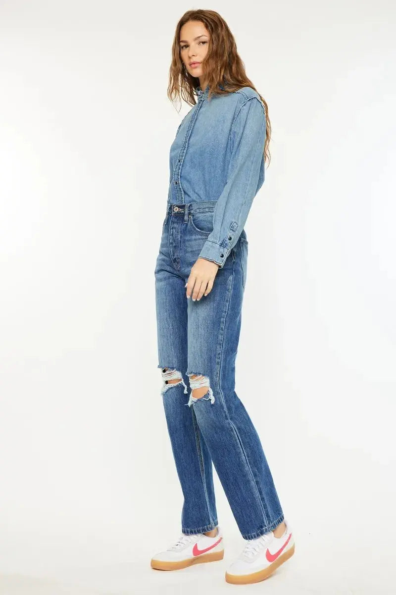 Kancan Ultra High Rise 90's Boyfriend Jeans  Style Ratio