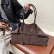 Elegant Suede Tote Handbag  Style Ratio