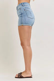 Judy Blue High-Waisted Slim Short with Cell Phone Back Pockets  Style Ratio