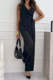 Surplice Sleeveless Jumpsuit  Style Ratio
