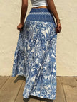 Paisley Print Maxi Skirt  Style Ratio