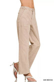Zenana Straight Leg Utility Pocket Jeans  Style Ratio
