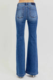 RISEN Full Size Low Rise Flare Jeans with Pockets  Style Ratio
