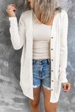 Button Down Long Sleeve Longline Cardigan  Style Ratio