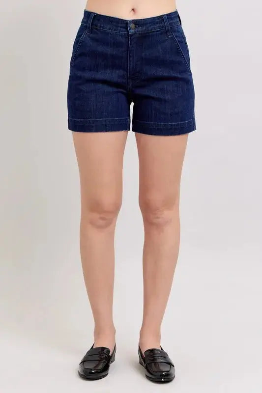 Judy Blue Full Size High Waist Denim Shorts  Style Ratio