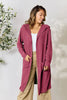 Basic Bae Full Size Hooded Sweater Cardigan  Style Ratio