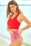 Two-Tone Tied Two-Piece Swimsuit  Style Ratio