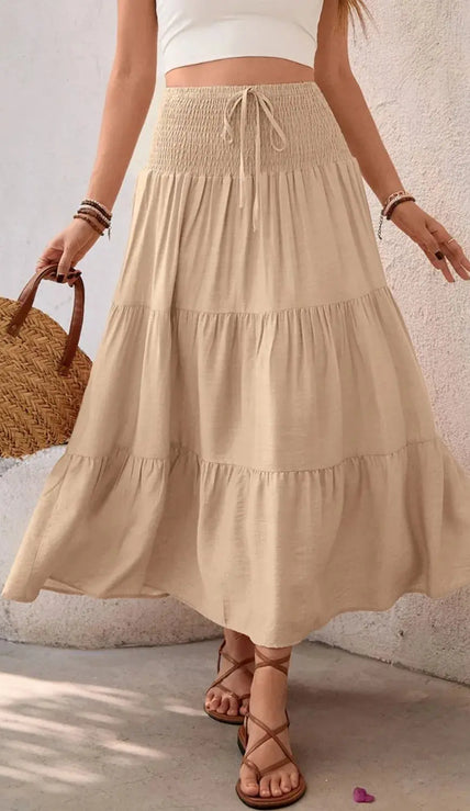 Smocked Tiered Skirt  Style Ratio