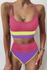 Color Block Spaghetti Strap Two-Piece Swimsuit  Style Ratio