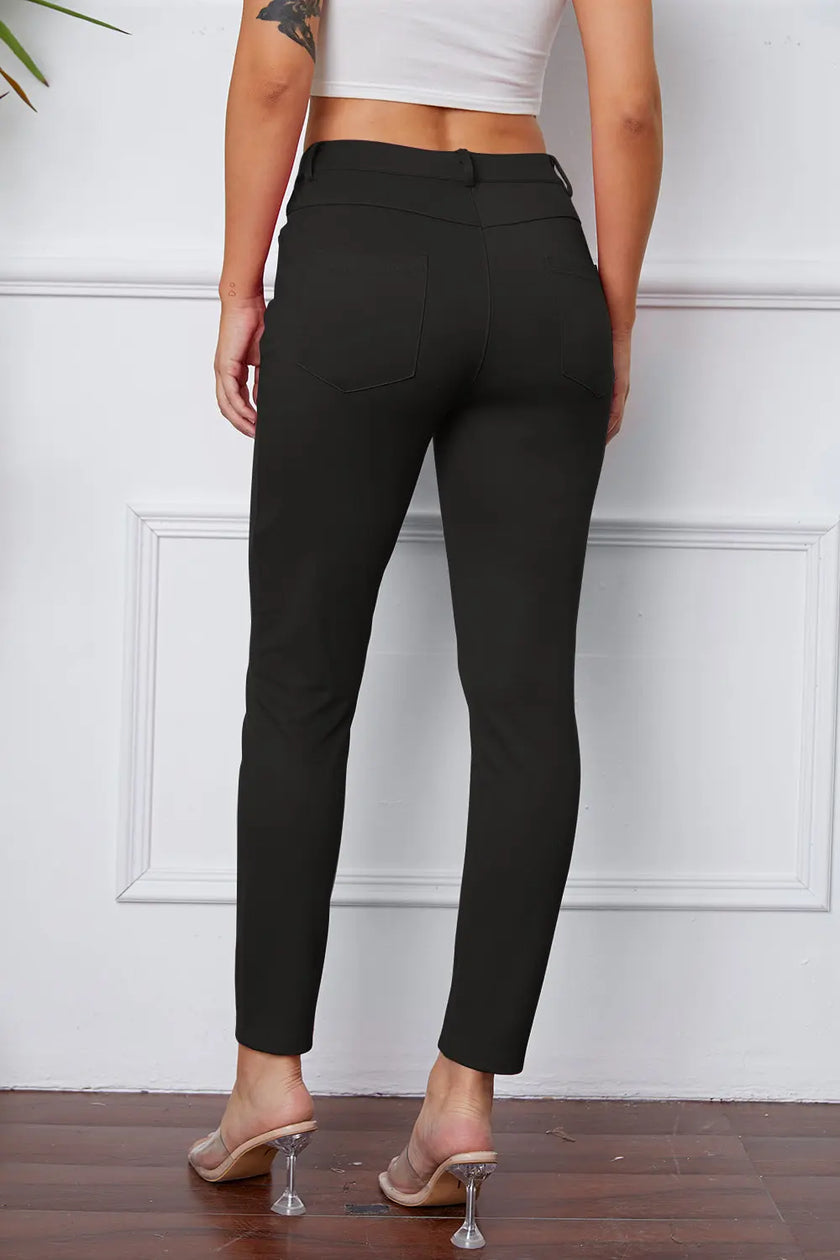 Basic Bae Stretchy Stitch Pants  Style Ratio