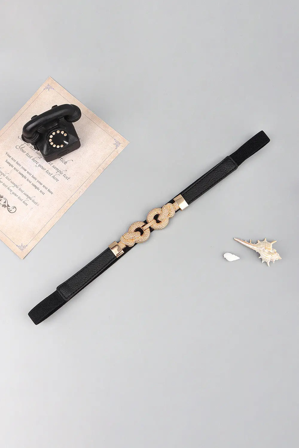 Zinc Alloy Buckle PU Leather Belt  Style Ratio