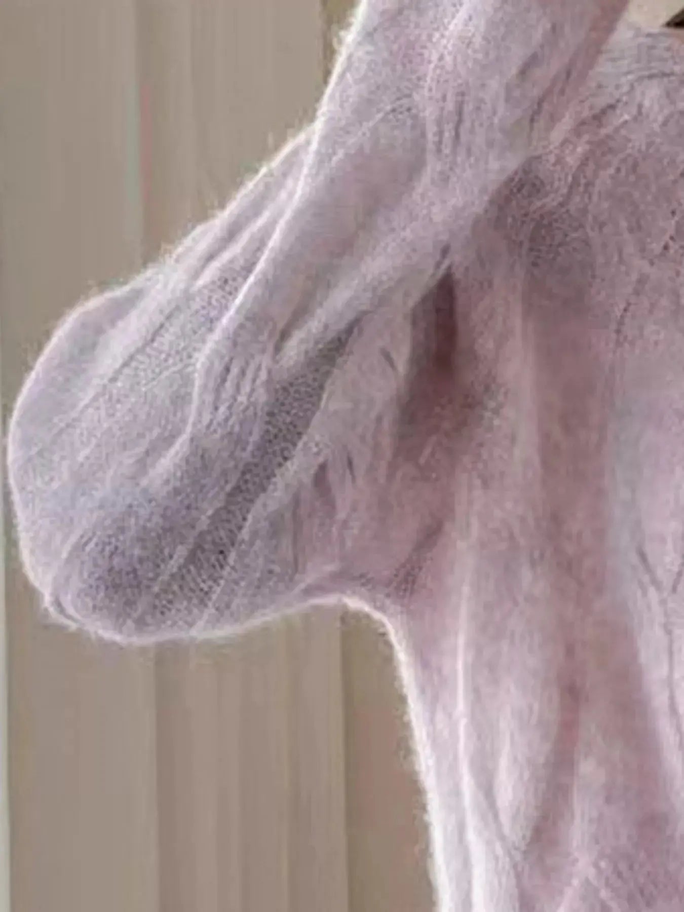 Cable-Knit Round Neck Sweater  Style Ratio