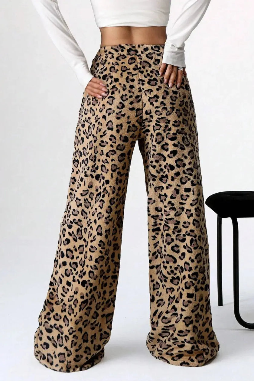 Leopard Wide Leg Pants  Style Ratio