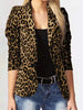 Leopard Print One Button Blazer  Style Ratio