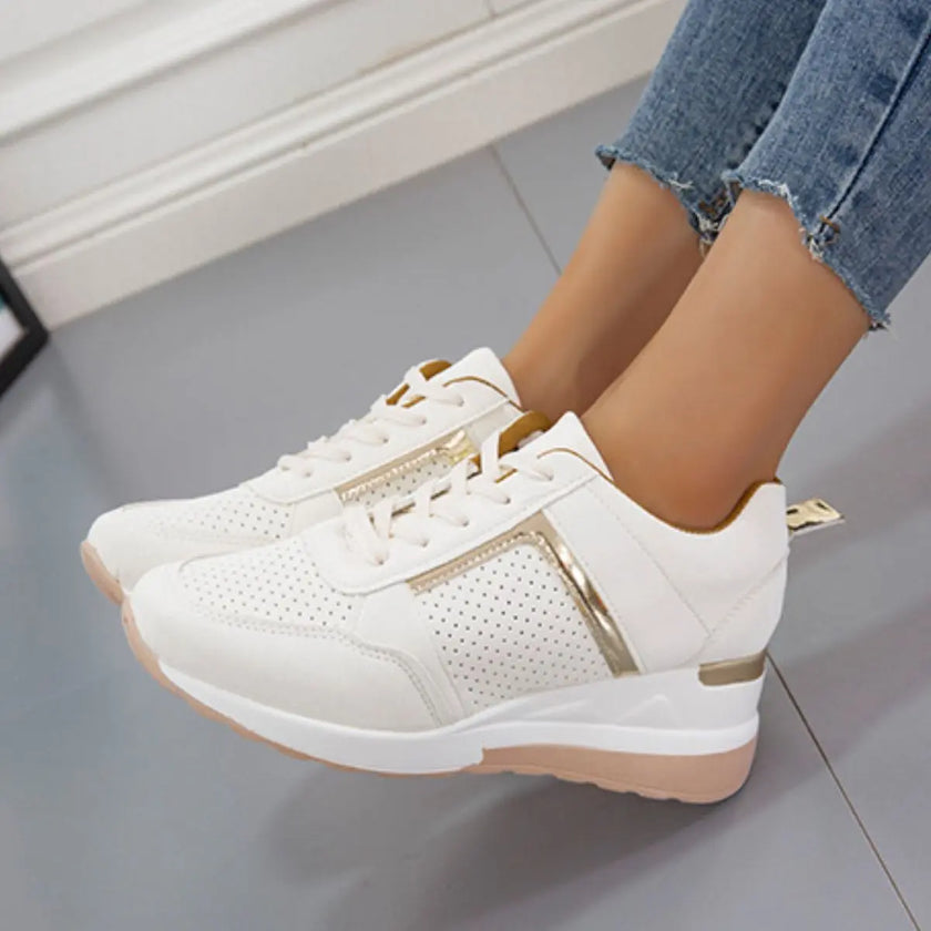Lace Up Wedge Sneakers  Style Ratio