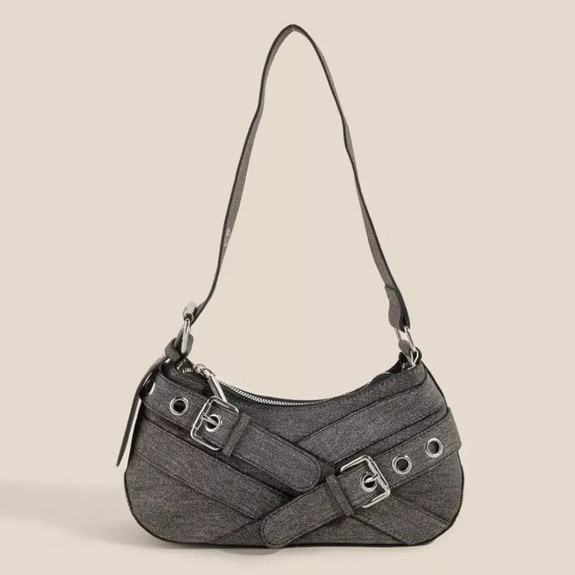 Fame Denim Belt Accent Shoulder Bag  Style Ratio