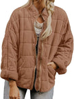 Quilted Zip Up Outerwear  Style Ratio