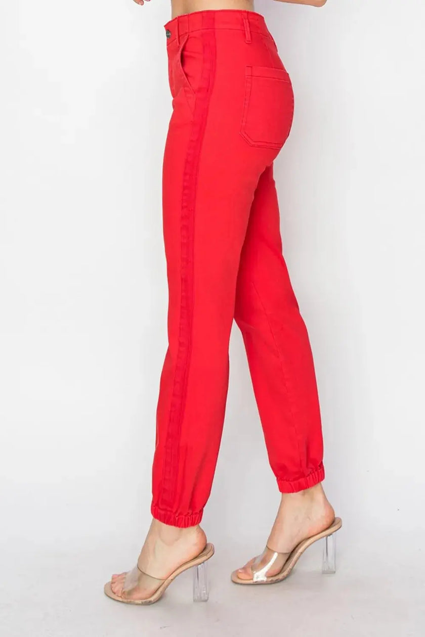 RISEN Full Size High Waisted Jogger Jeans  Style Ratio