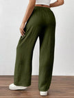 Casual Drawstring Wide Leg Pants  Style Ratio