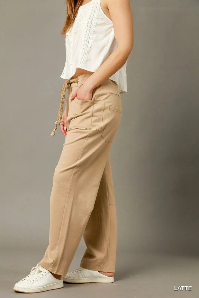 Umgee Cargo-Inspired Drawstring Pants  Style Ratio
