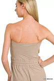 Zenana Tube Top Jumpsuit with Drawstring Waist  Style Ratio