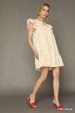 Umgee Bow Print Ruffled Cap Sleeve Mini Dress  Style Ratio