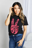 mineB Full Size Graphic Tunic Short Sleeve Shirt  Style Ratio