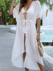 Swiss Dot Sheer Beach Cover Up  Style Ratio