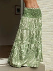 Paisley Print Maxi Skirt  Style Ratio