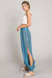 Cotton Bleu by Nu Lab Striped Smocked Cover Up Pants  Style Ratio