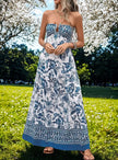 Floral Print Strapless Maxi Dress  Style Ratio