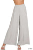Zenana Relaxed Fit Elastic Waisted Wide Leg Pants  Style Ratio