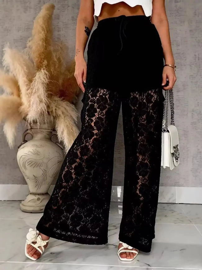 Lace Wide Leg Pants  Style Ratio