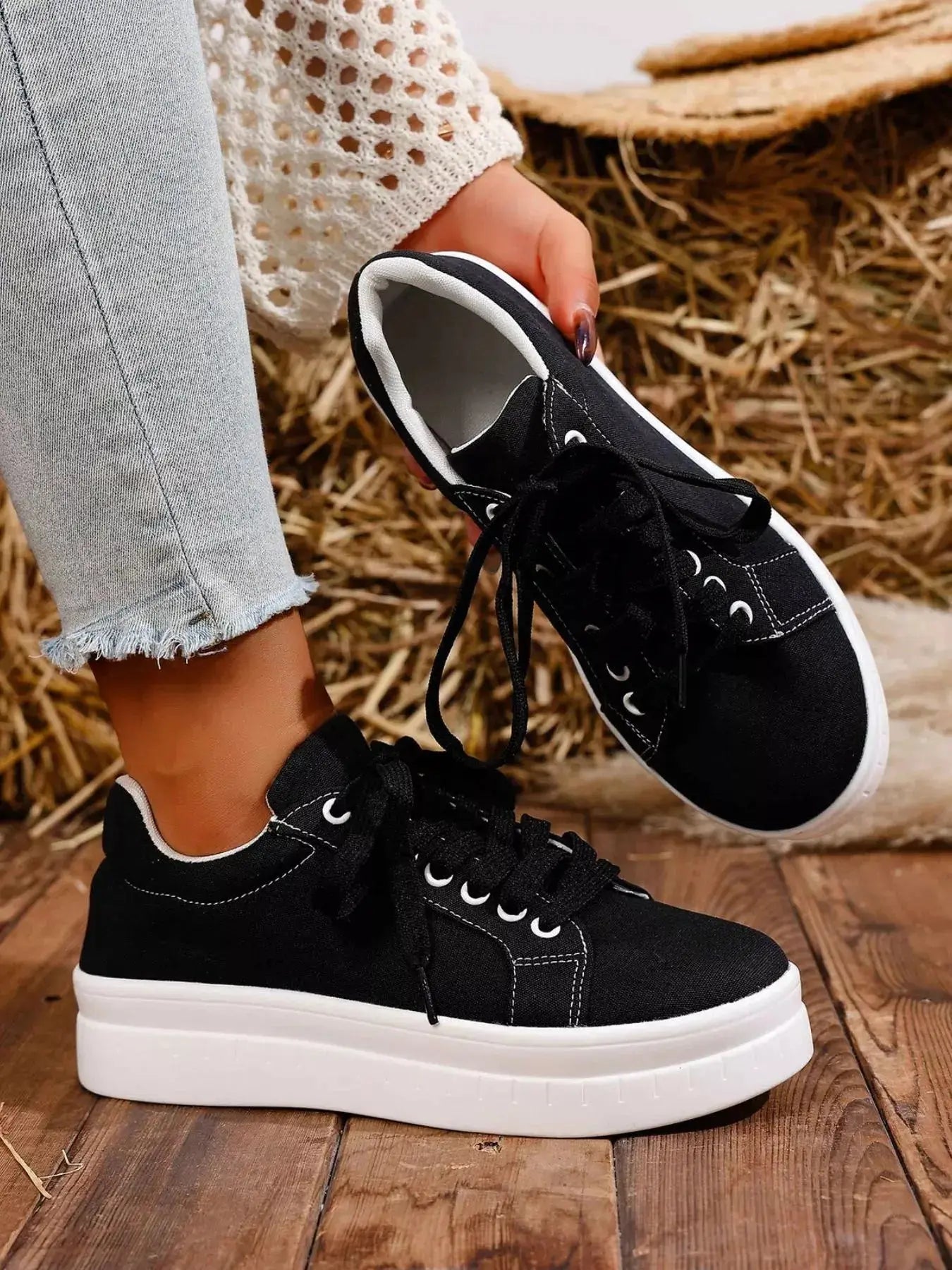 Lace Up Platform Sneakers  Style Ratio