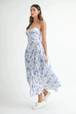 Mable Sweetheart Neckline Floral Printed Midi Dress  Style Ratio