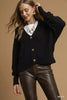 Umgee Button-Front V-Neck Knit Cardigan  Style Ratio