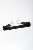 Circle Shape Buckle Zinc Alloy Buckle PU Leather Belt  Style Ratio