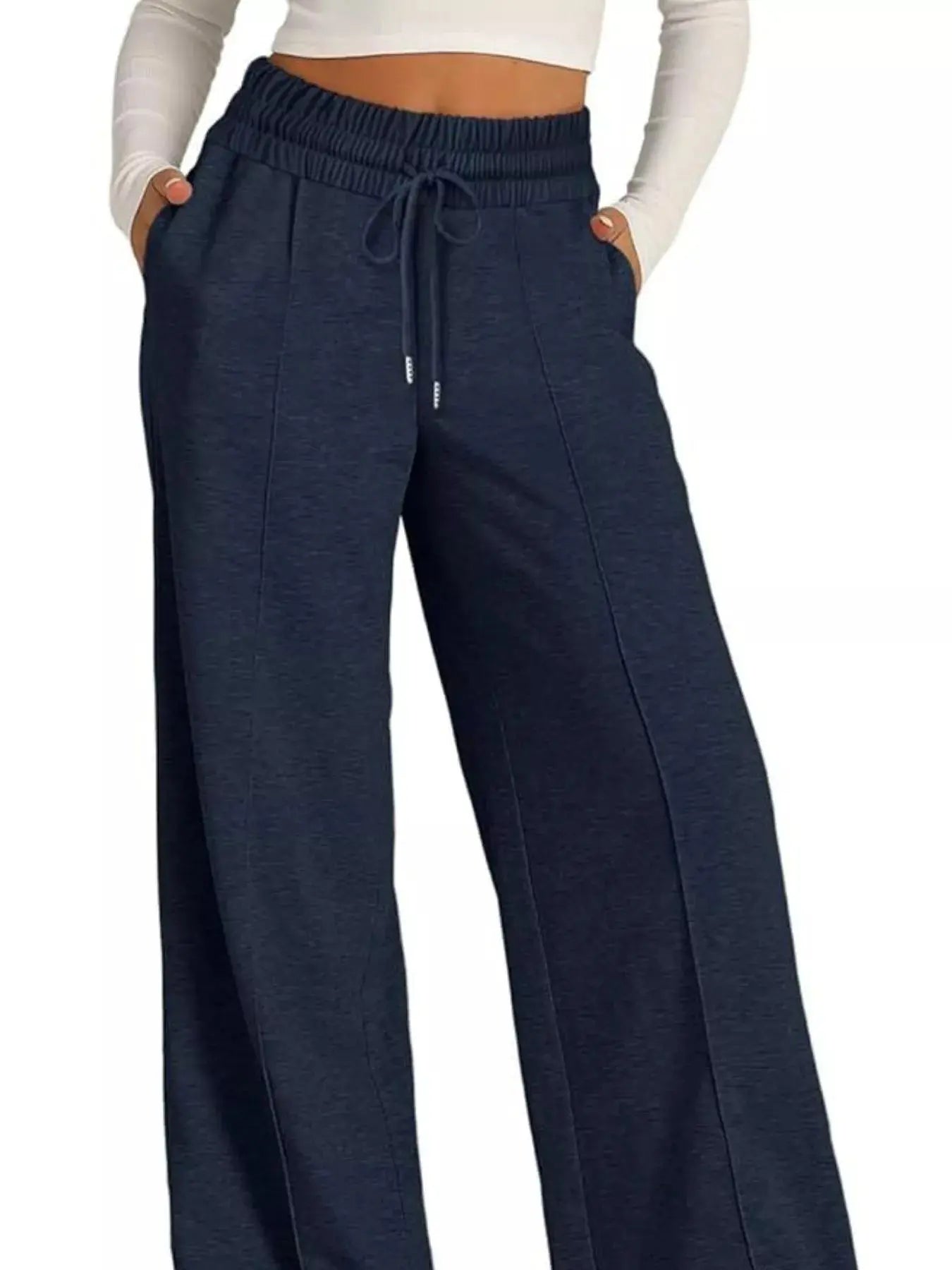 Wide Leg Drawstring Pants  Style Ratio