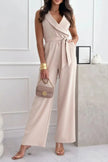 Surplice Sleeveless Jumpsuit  Style Ratio