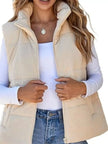 Corduroy Zip Up Vest Coat  Style Ratio